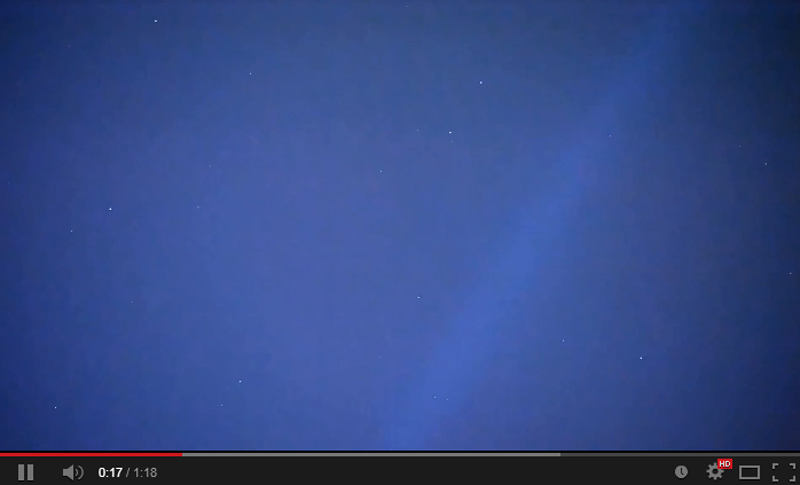 4-12-2014 UFO Blue and White Spheres counter Flyby 